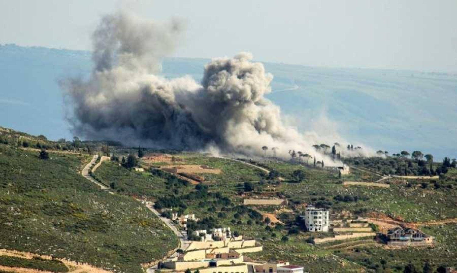 أرشيفية لقصف إسرائيلي جنوب لبنان (المركزية)