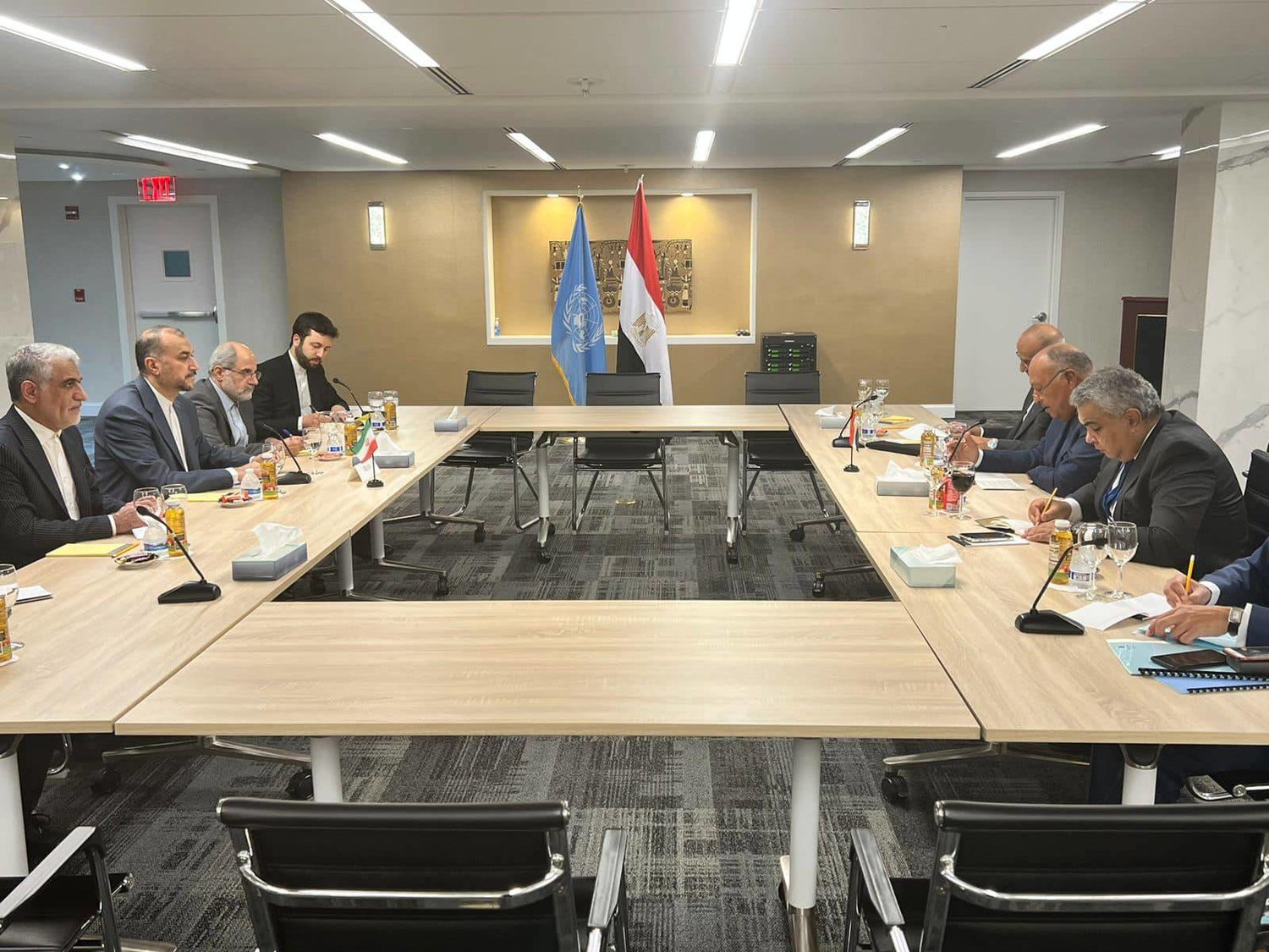 لقاء شكري وعبداللهيان بحث العلاقات بين البلدين (الخارجية المصرية)