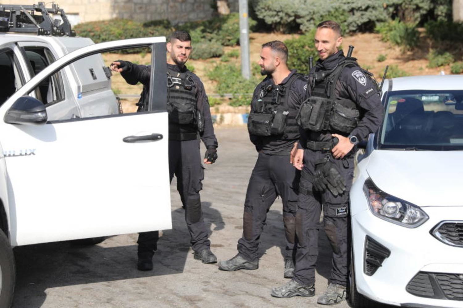  
عناصر من الشرطة الإسرائيلية في القدس (إ.ب.أ)
