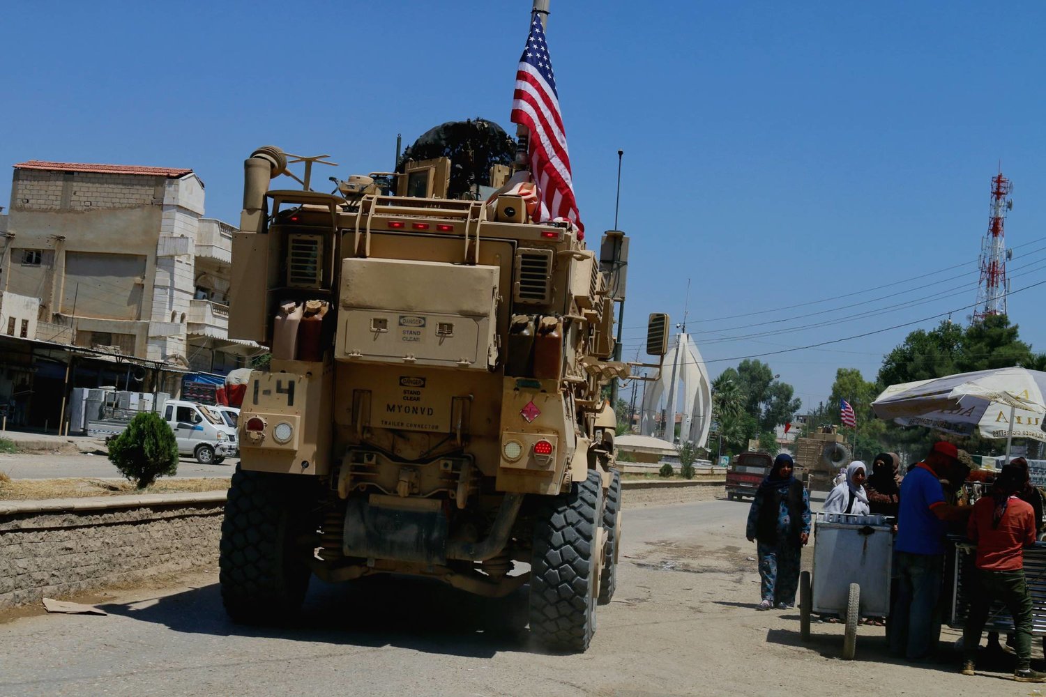 دورية أميركية تجوب مدينة الحسكة شمال شرقي سوريا (أرشيفية - الشرق الأوسط)