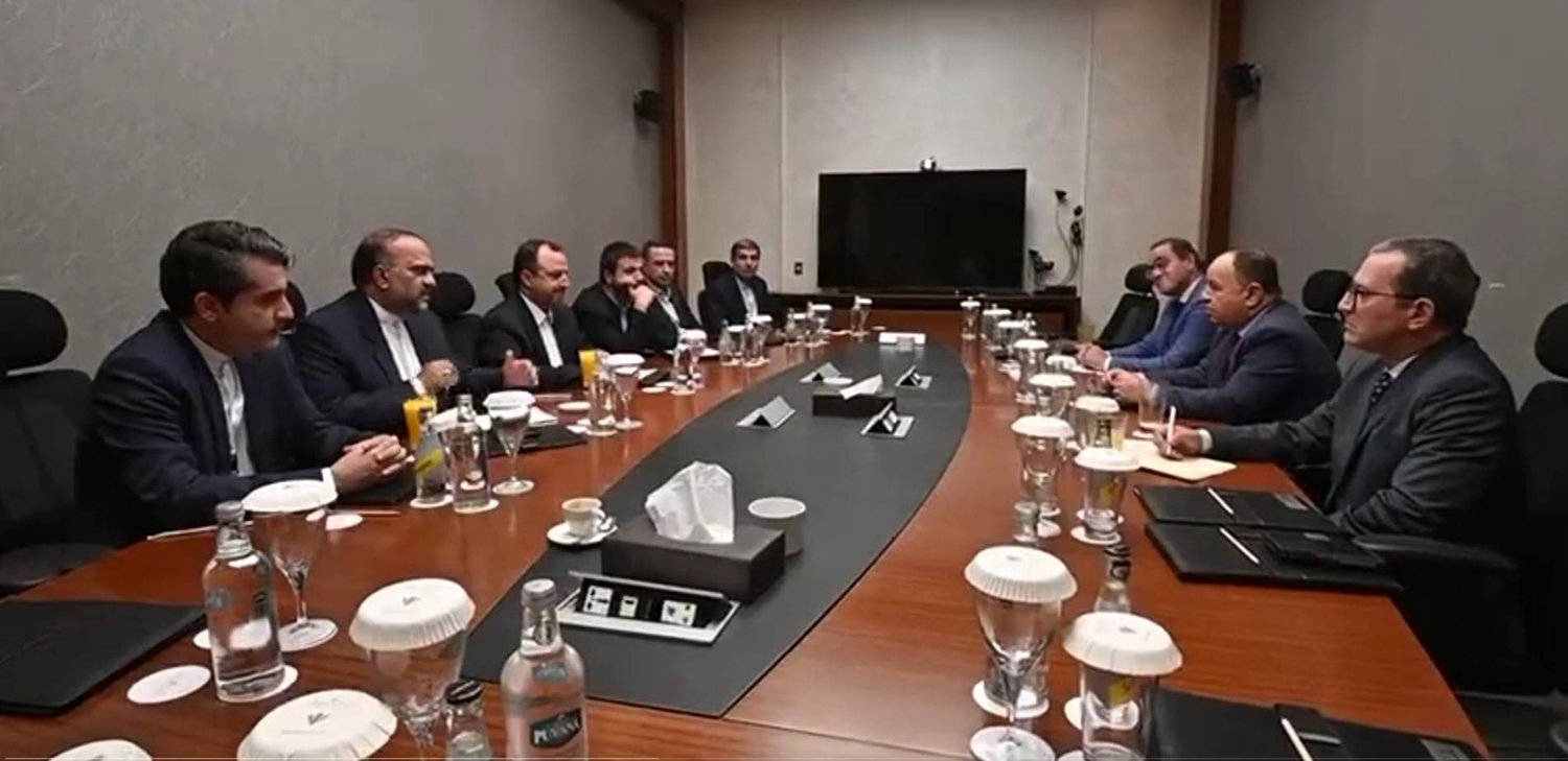 جانب من لقاء وزير الاقتصاد الإيراني والمالية المصري في شرم الشيخ (وكالة فارس للأنباء - إكس)