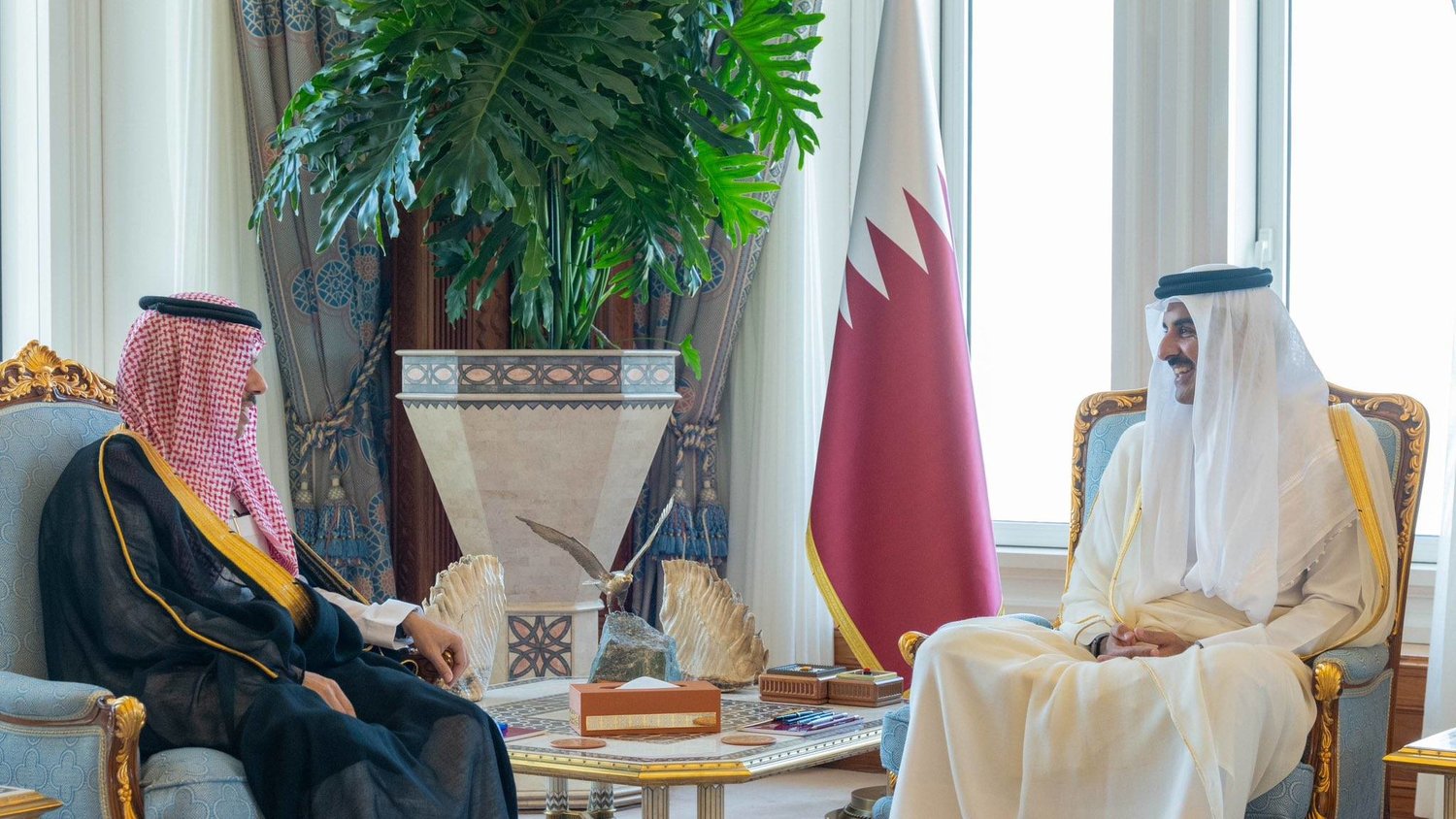 وزير الخارجية السعودي يجري زيارة رسمية إلى قطر. (قنا).