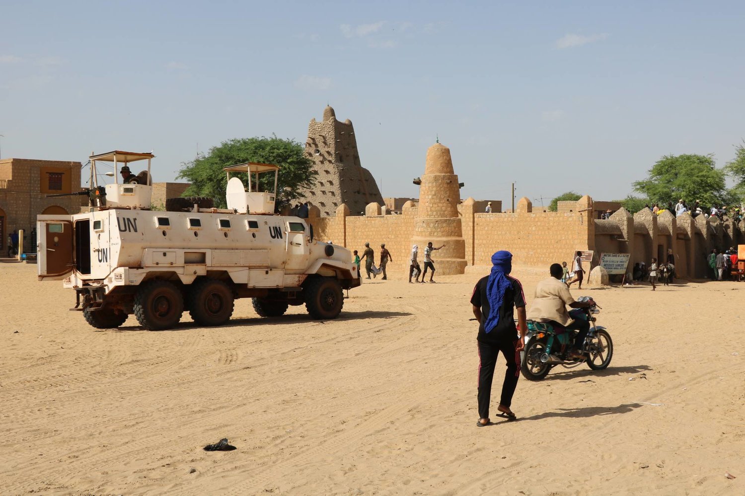 قوات حفظ السلام في شوارع مالي (أرشيفية - أ.ب)