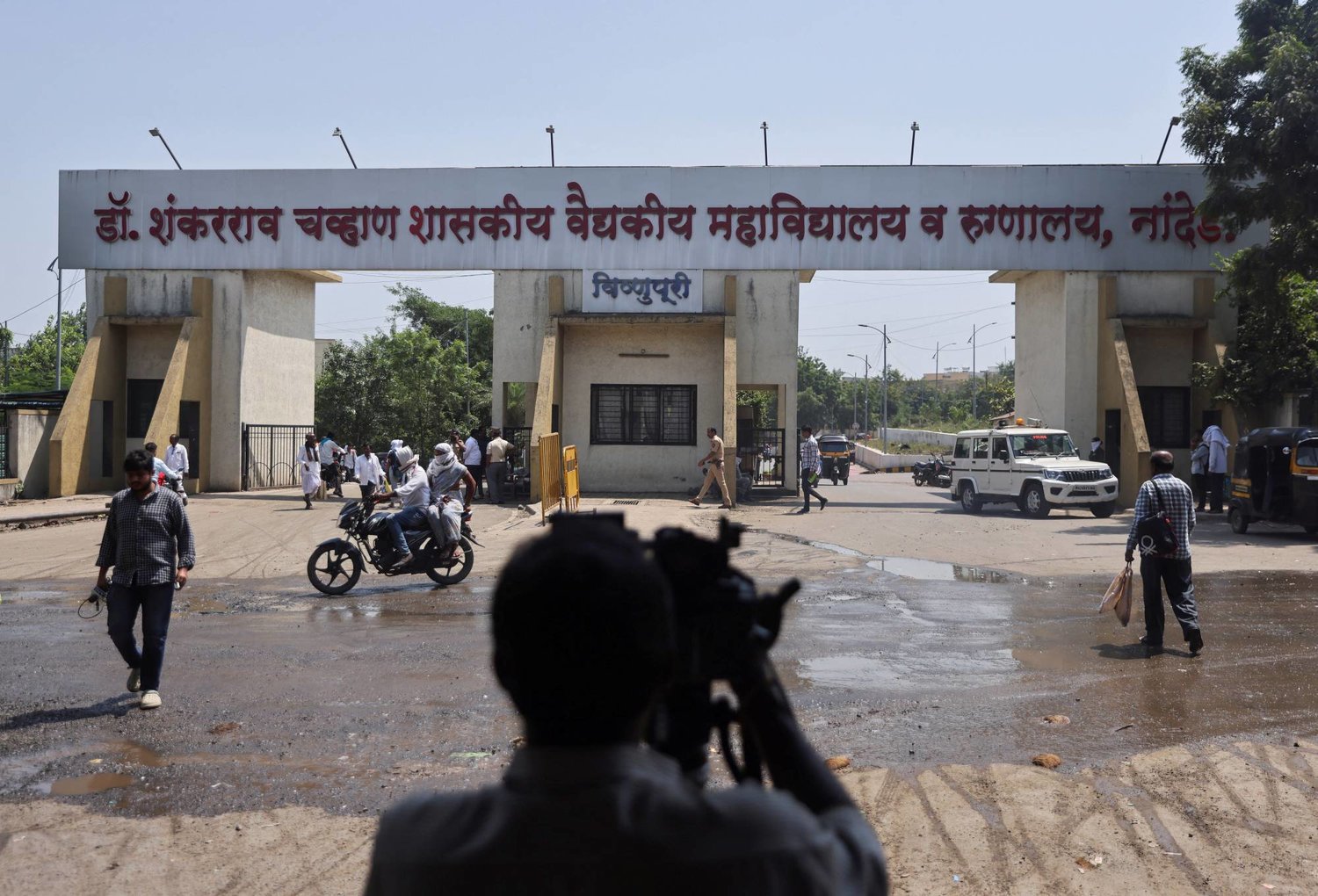 مستشفى شانكاراو تشافان الحكومي في منطقة نانديد في الهند (رويترز)