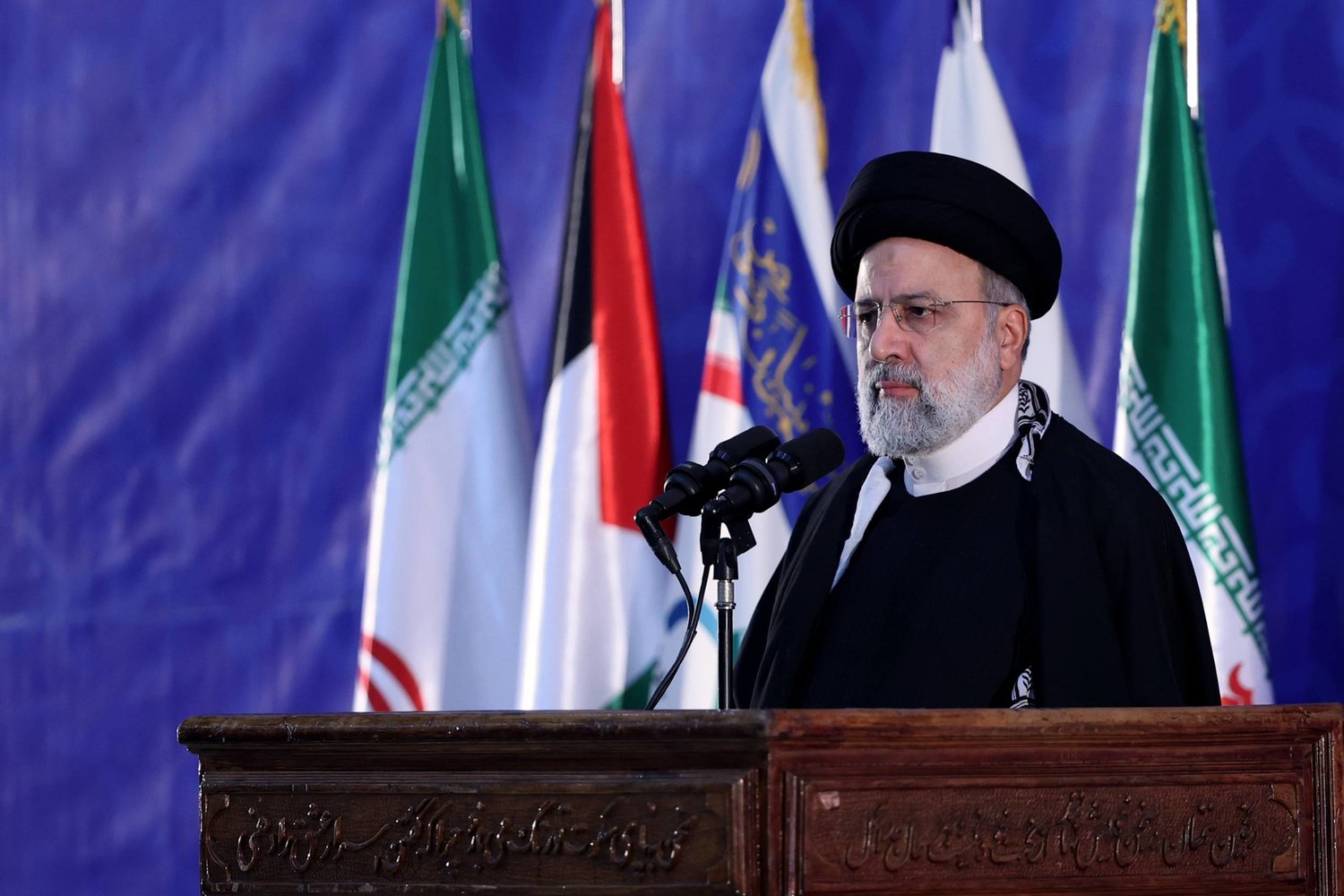 الرئيس الإيراني إبراهيم رئيسي يحضر مناسبة في طهران مؤخراً (مكتب الرئاسة الإيرانية - د.ب.أ)