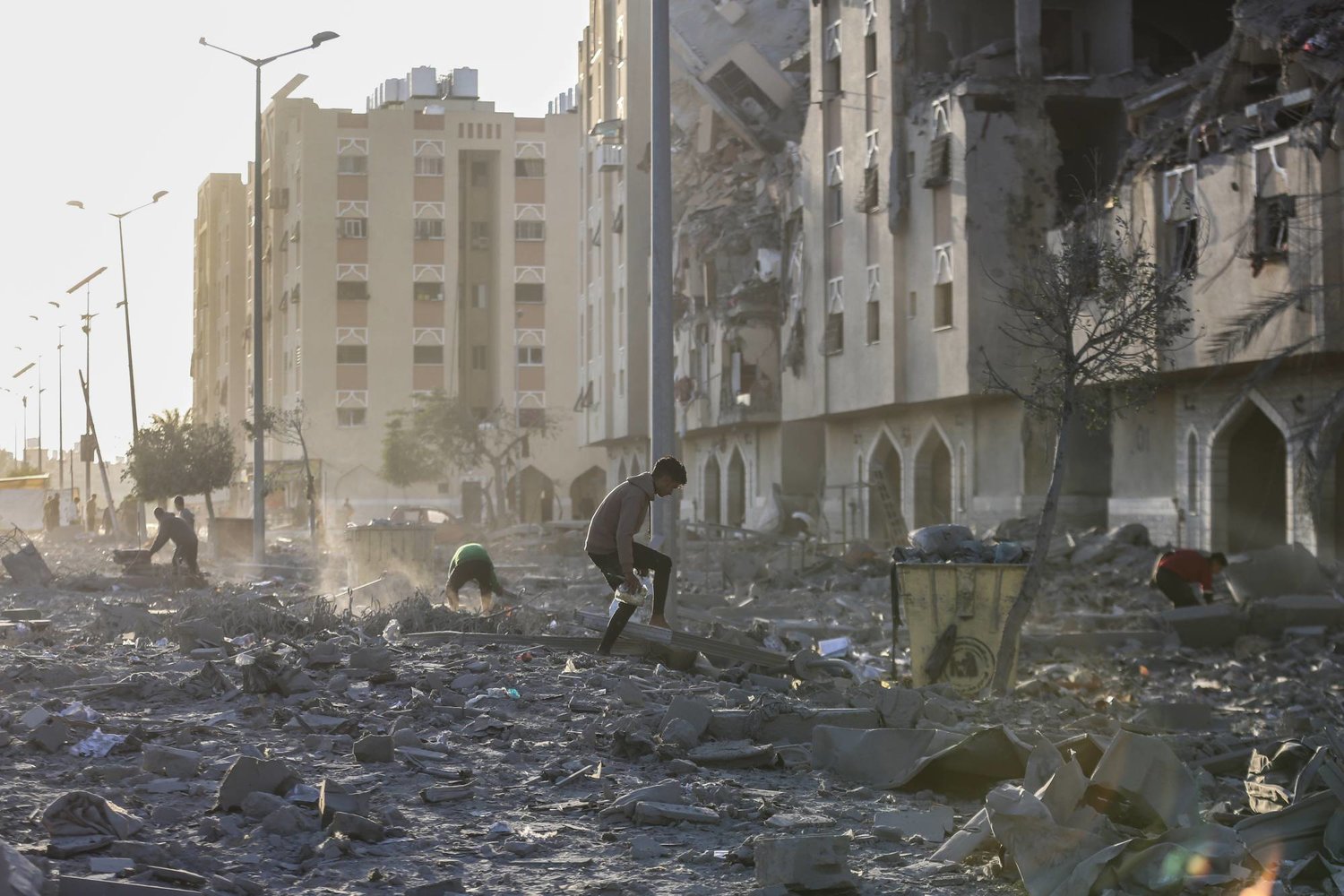 جانب من الدمار جراء الغارات الإسرائيلية على قطاع غزة (د.ب.أ)