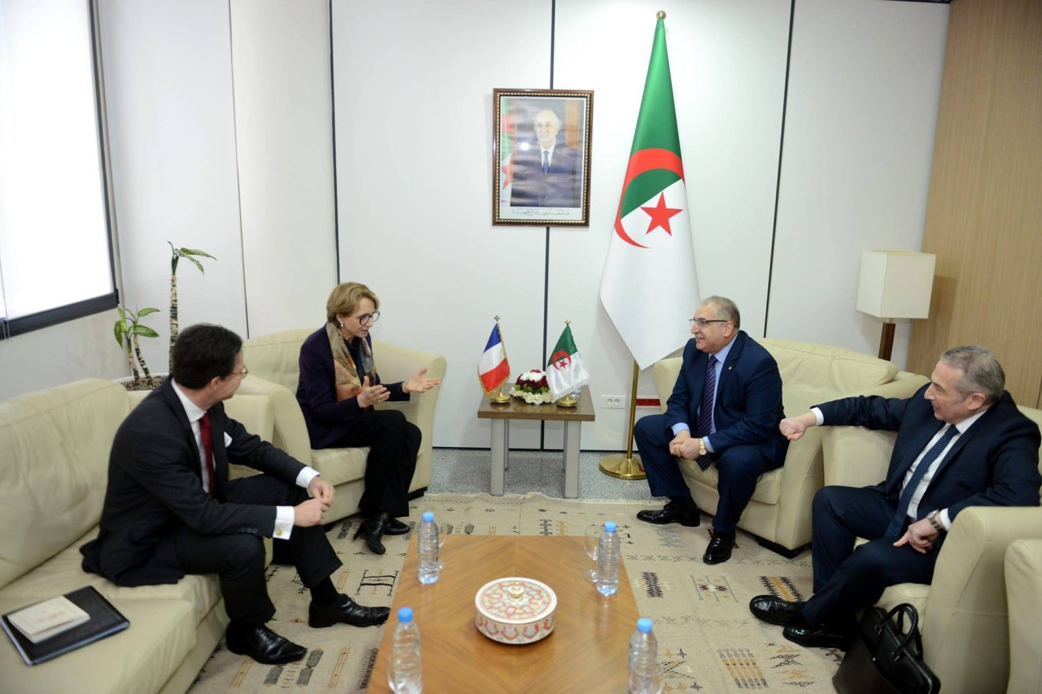 الأمينان العامان لوزارتي الخارجية الجزائرية والفرنسية (الخارجية الجزائرية)