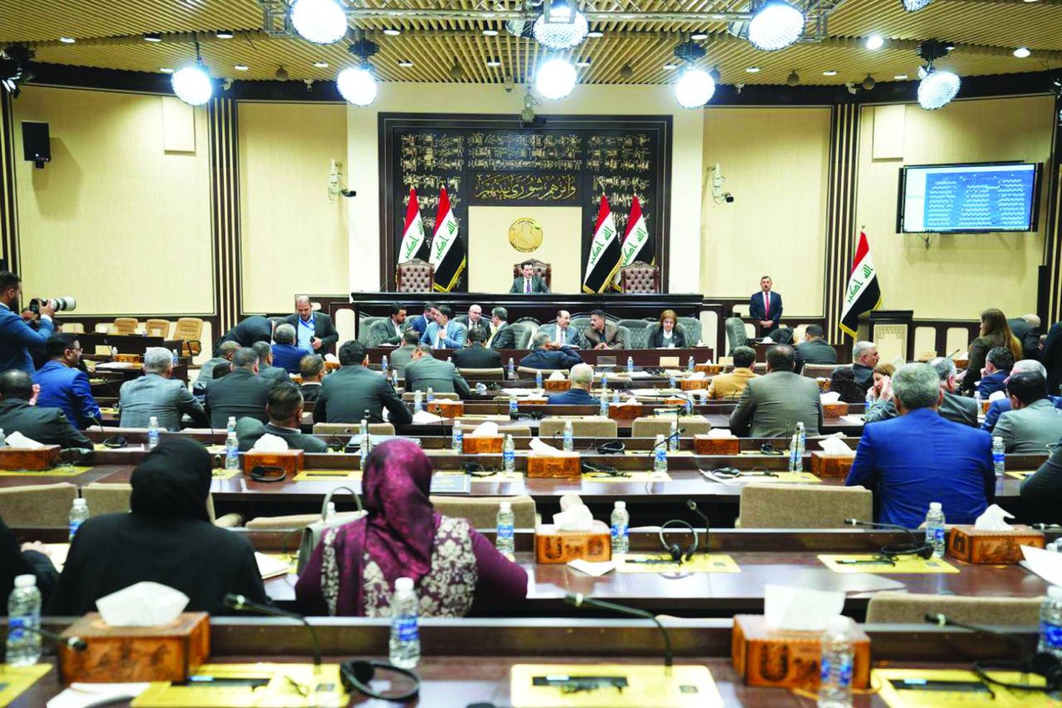 
صورة نشرها موقع البرلمان العراقي من جلسة النواب في 28 فبراير الماضي
