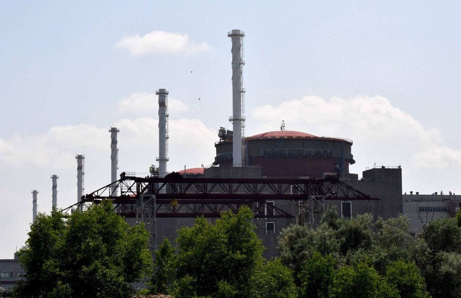 محطة زابوريجيا النووية الأوكرانية (أ.ف.ب)