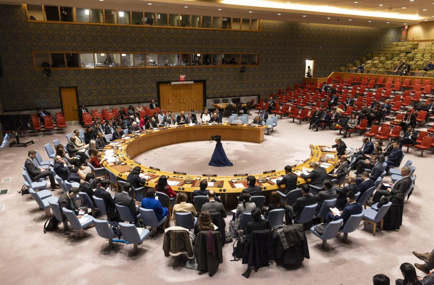 جلسة سابقة لمجلس الأمن الدولي (إ.ب.أ)