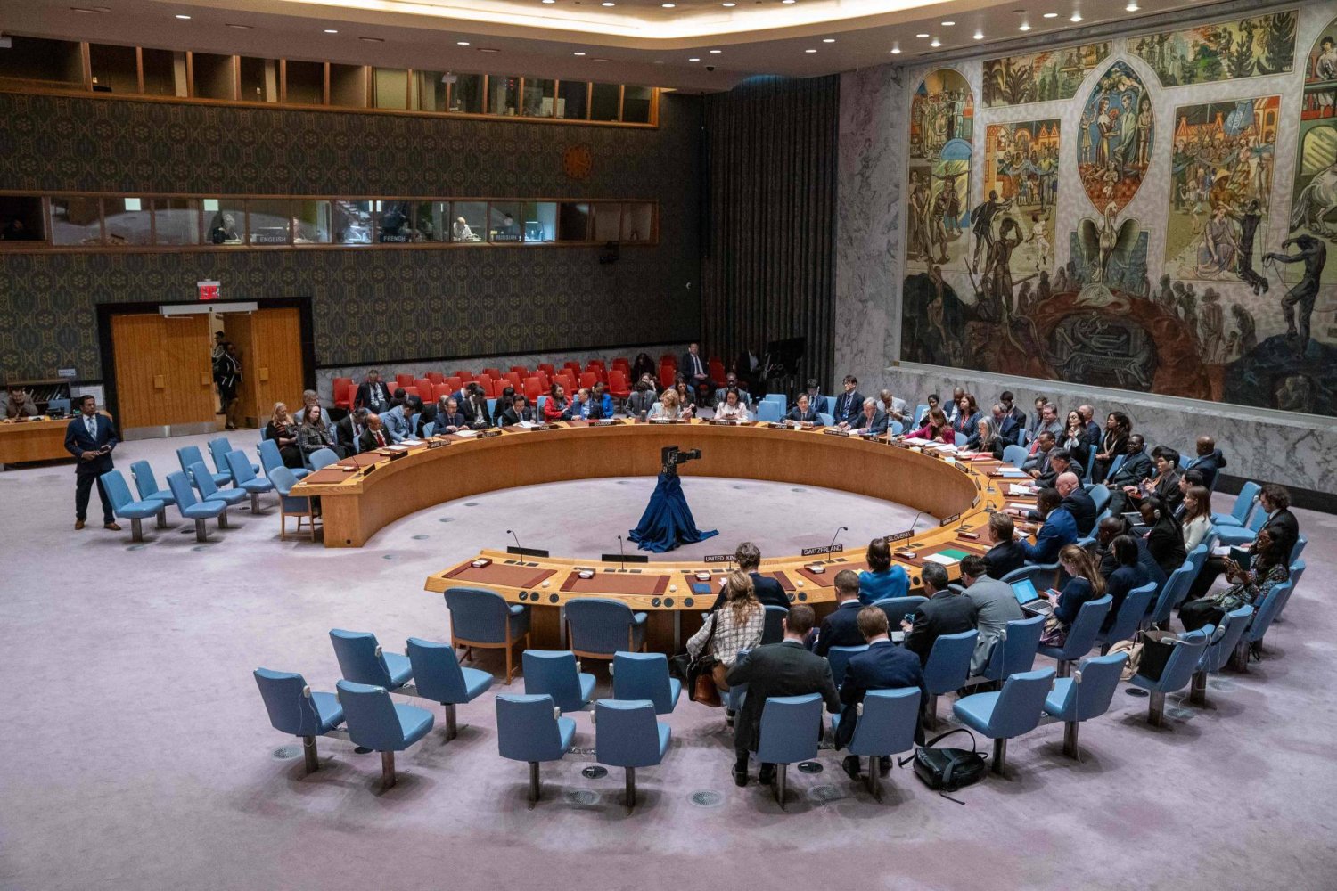 إحدى جلسات مجلس الأمن السابقة (أ.ف.ب)