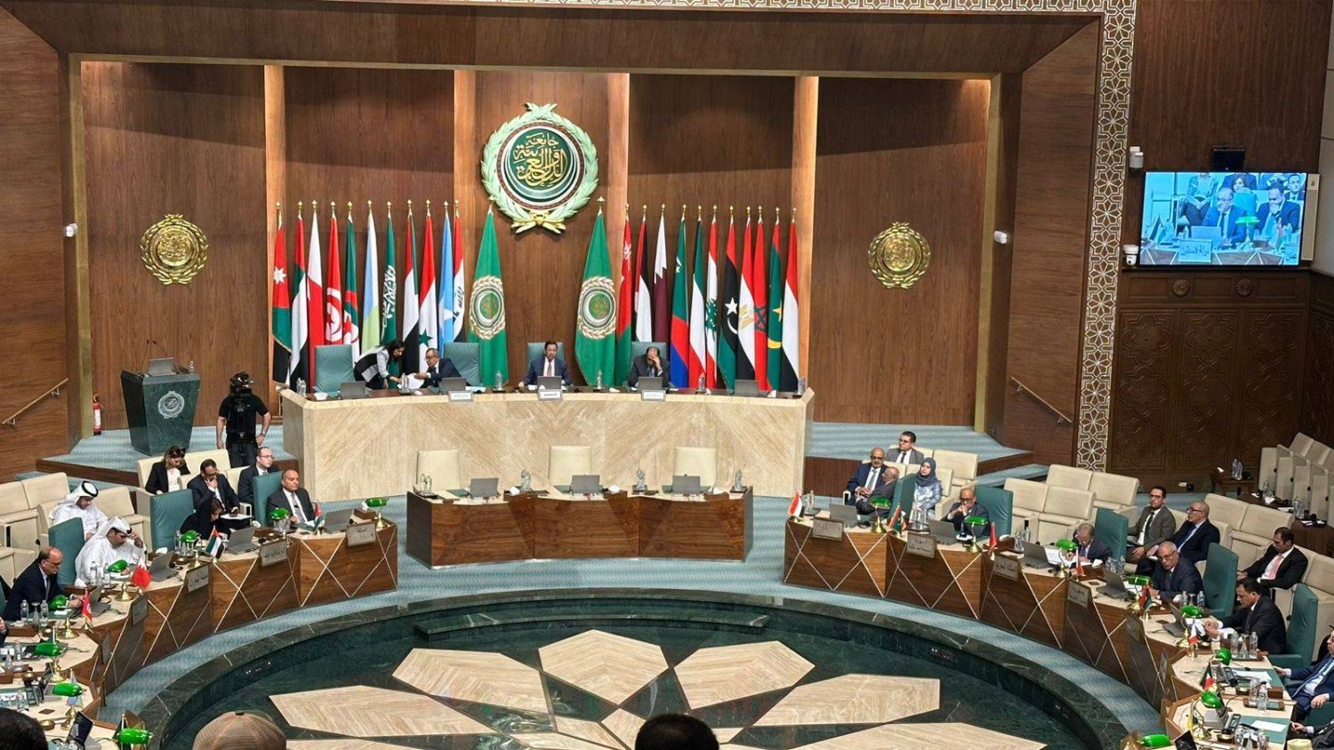 جانب من اجتماع مجلس جامعة الدول العربية في القاهرة (الشرق الأوسط)