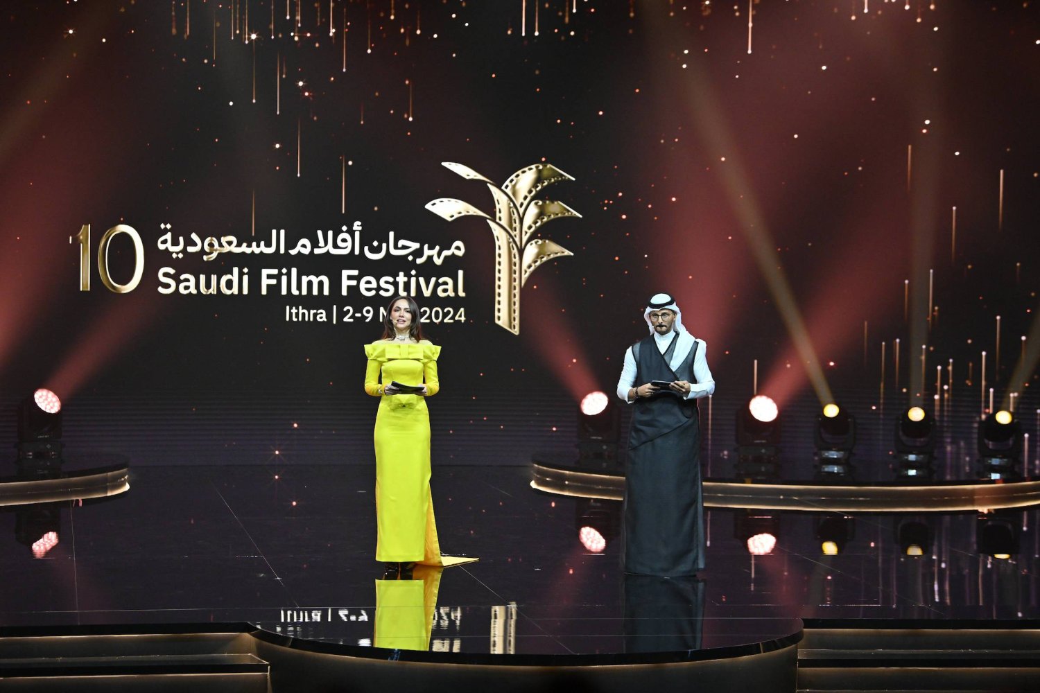 مقدّما حفل الافتتاح محمد الشهري وسمية رضا (صور المهرجان)