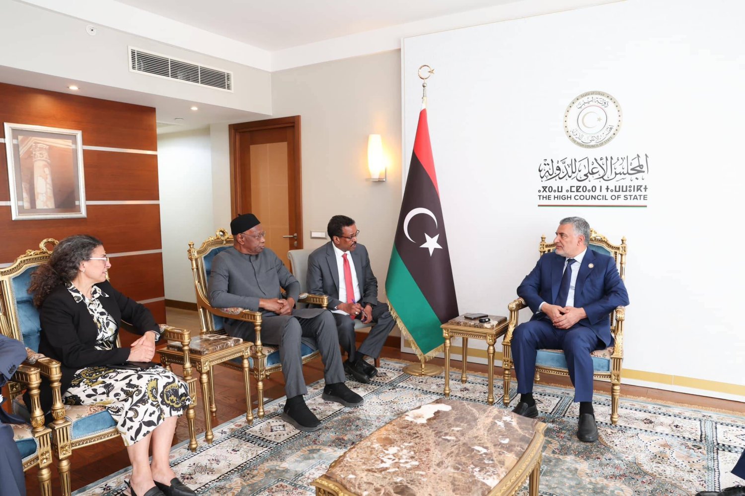 اجتماع تكالة مع باتيلي وخوري (مجلس الدولة الليبي)