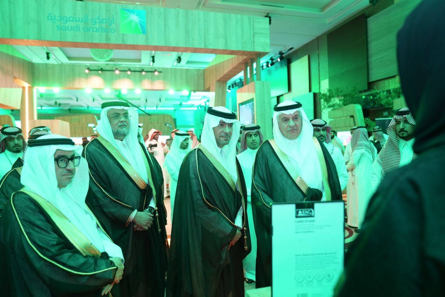 جانب من رعاية عدد من الوزراء السعوديين للملتقى الوطني للتشجير (الشرق الأوسط)