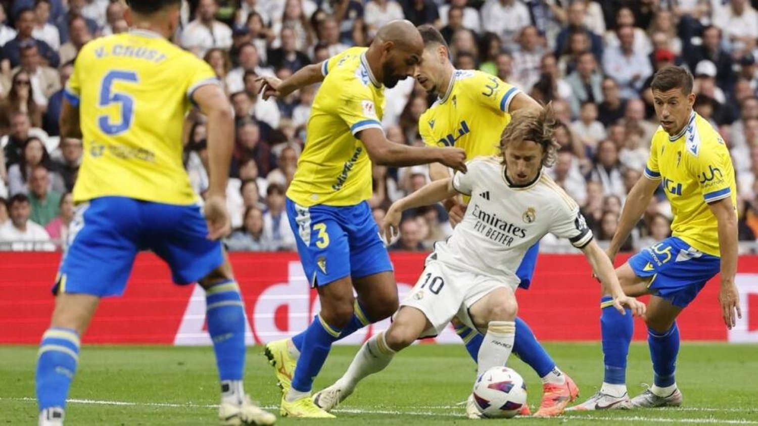 Cadiz lost against Real Madrid last weekend and are battling for survival in La Liga. OSCAR DEL POZO / AFP
