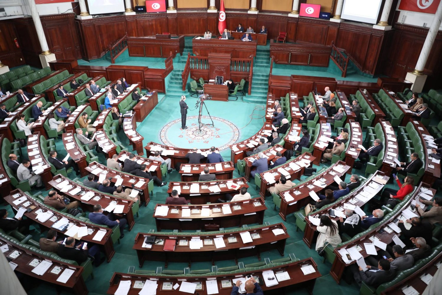 من جلسة لأعضاء البرلمان التونسي (البرلمان)