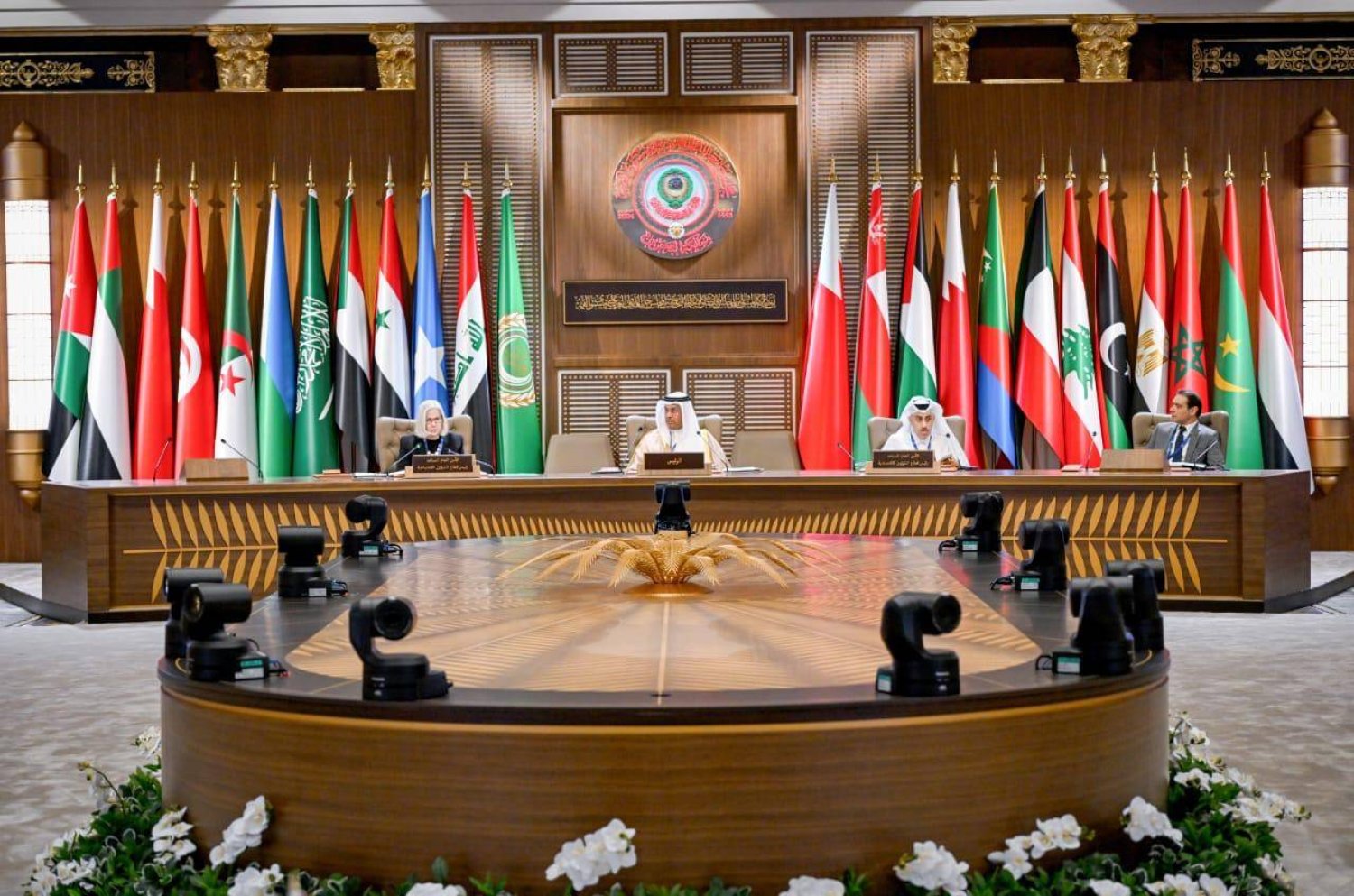 جانب من اجتماع المجلس الاقتصادي والاجتماعي للجامعة العربية على مستوى كبار المسؤولين (الجامعة العربية)