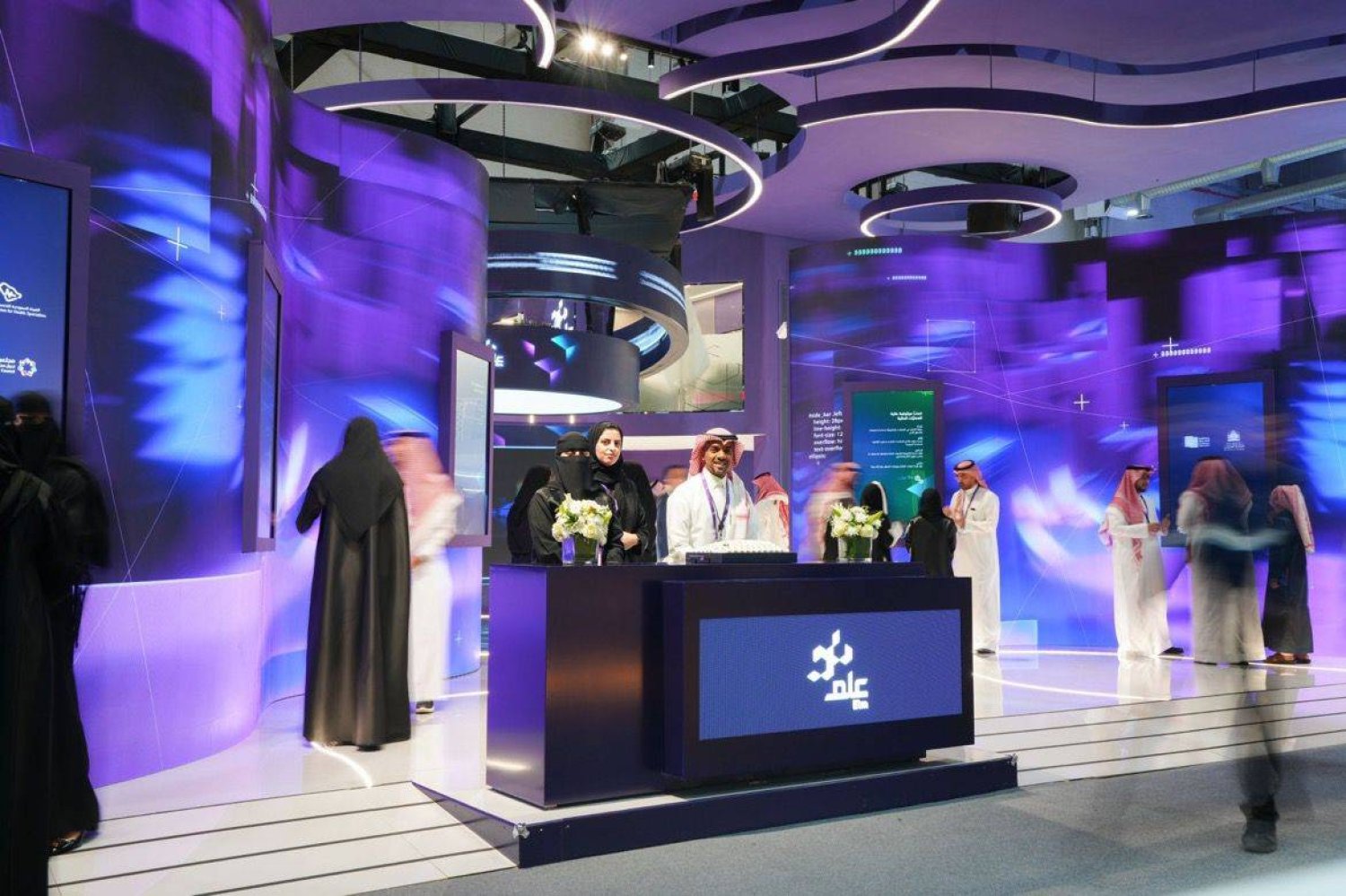 جناح شركة «علم» في مؤتمر «ليب 24» الرياض (إكس)