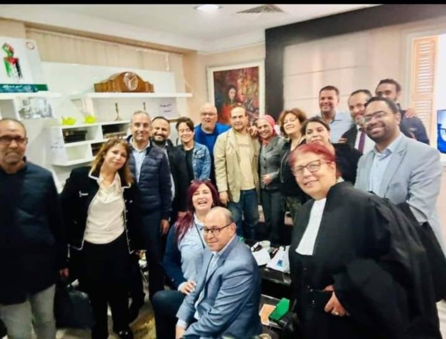 محامون تونسيون في مناسبة سابقة بمقر «دار المحامي» (وسائل إعلام تونسية)