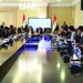 لجنة المال في البرلمان العراقي أثناء مناقشة بنود الموازنة (تويتر)