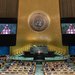 الأمير فيصل بن فرحان لدى إلقائه كلمة السعودية أمام الجمعية العامة للأمم المتحدة (واس)
