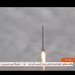 صورة من  فيديو بثه التلفزيون الإيراني اليوم من إطلاق القمر الاصطناعي نور 3 (أ.ب)