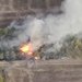 معدات عسكرية روسية تحترق في منطقة زابوريجيا الجنوبية (رويترز)