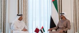 محمد بن زايد يستقبل وزير الخارجية القطري في أول زيارة رسمية للإمارات منذ اتفاق العلا